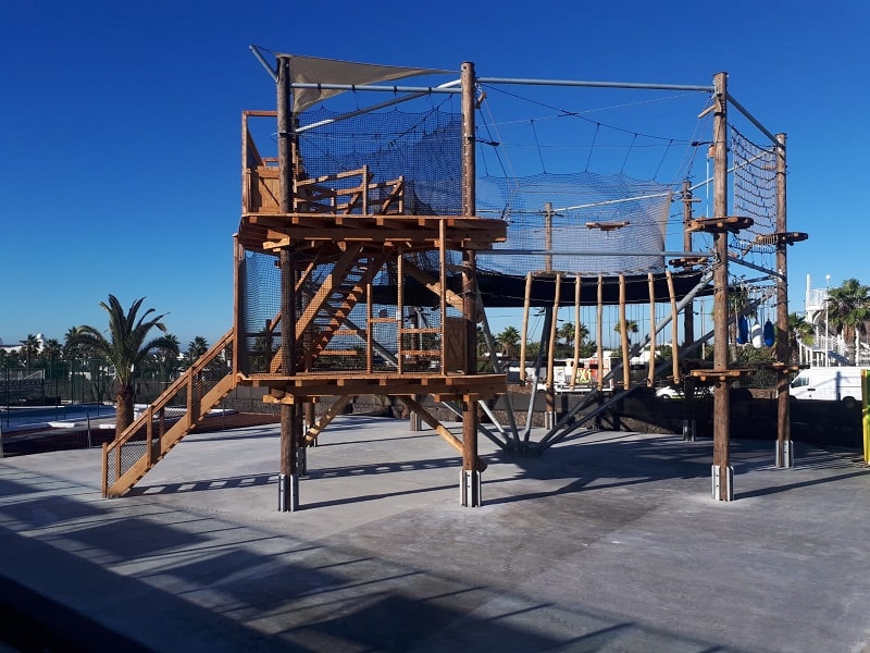 high ropes course construction